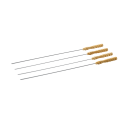 Set de 4 Brochettes en Chrome et Bois - Barbecook