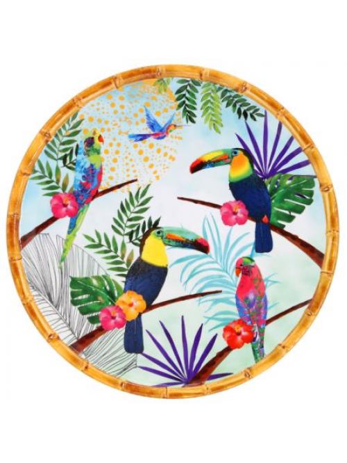 Grande Assiette - Toucans de Rio - Les Jardins de la Comtesse